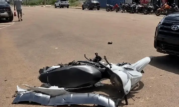 Acidente entre carro e moto é registrado em Canaã dos Carajás