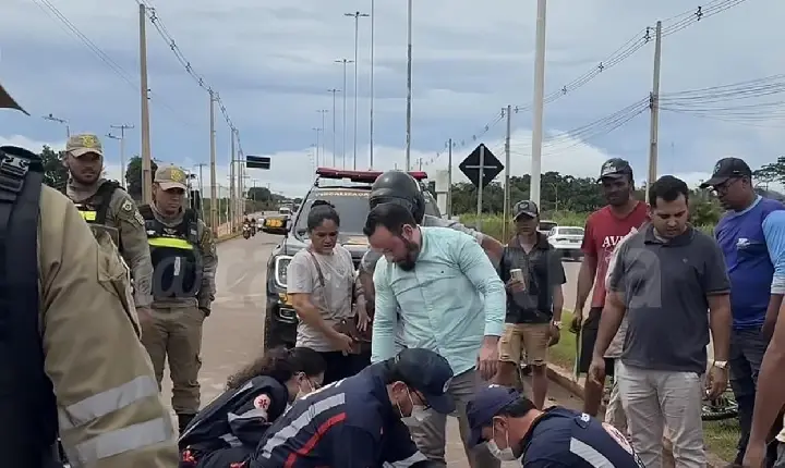 Acidente entre motociclistas deixa homem ferido na VS-52 em Canaã dos Carajás