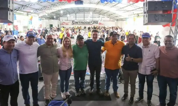 Ao lado de Jader Filho, Eugênio Gadelha prestigia homenagem ao coronel Dayvid Sarah