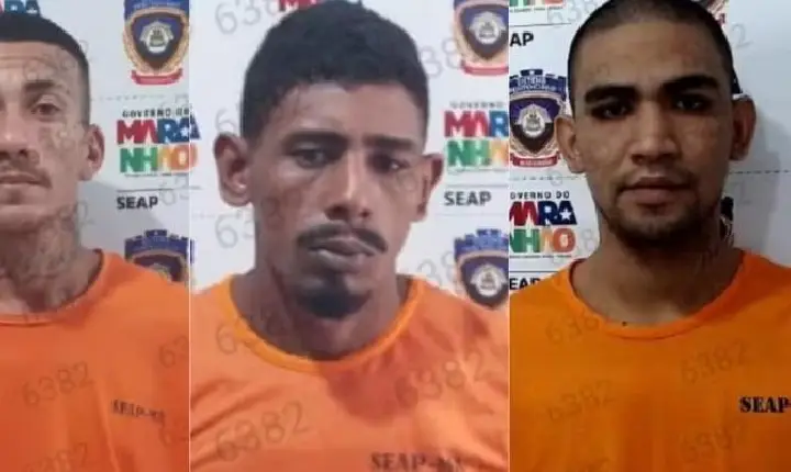 Após serrar grades, três detentos fogem de presídio em Bacabal