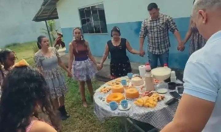 Arraial da saúde leva alegria junina aos pacientes atendidos em casa em Jacundá