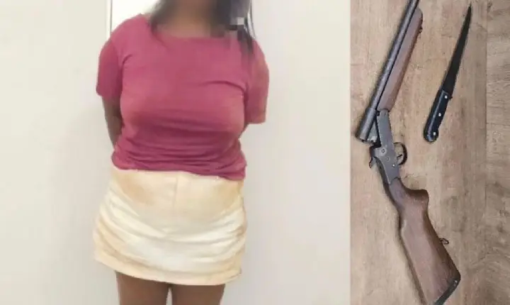 'Caçada' em Parauapebas: mulher persegue companheiro armada com espingarda e facão e acaba detida