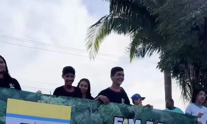 Caminhada ecológica mobiliza estudantes e comunidade em Xinguara