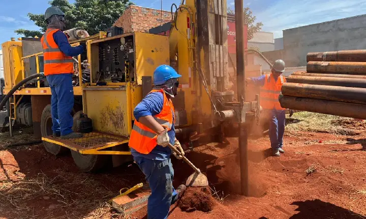 Canaã recebe perfuração de poços para aumentar abastecimento de água