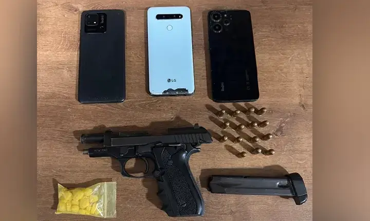 Casal é detido com pistola, munições e comprimidos de ecstasy durante festival em Parauapebas