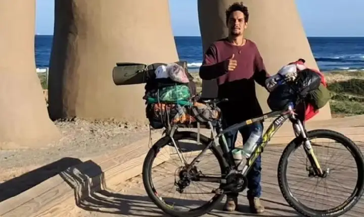 Com apenas R$ 50 no bolso, tocantinense pedala mais de 4 mil km até a Argentina
