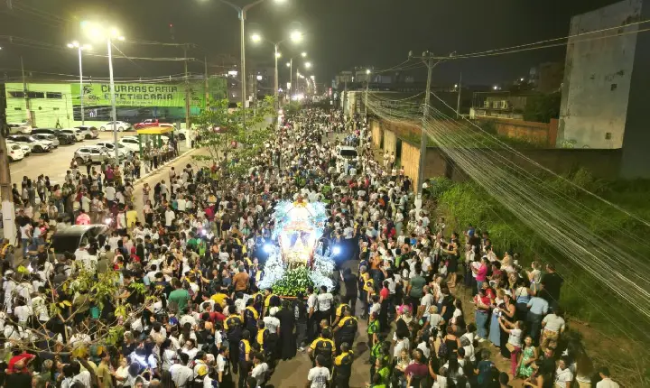 Devotos percorrem ruas de Parauapebas no Círio 2025