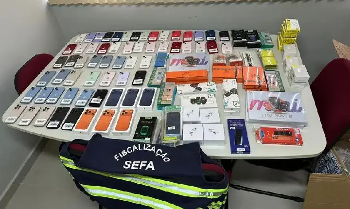 Dom Eliseu: Sefa apreende celulares, bolas de moinho e material elétrico em fiscalização