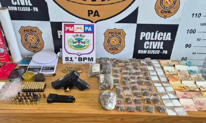 Em operação integrada, PC e PM prendem suspeito de envolvimento em organização criminosa em Dom Eliseu