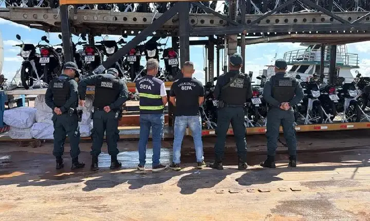 Fiscais da Sefa apreendem 80 motocicletas em Santarém