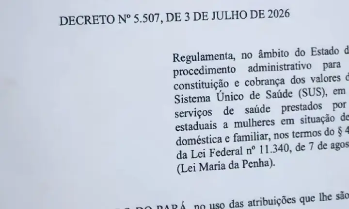 Governadora Hana assina decreto que cobra agressores por despesas do SUS com vítimas de violência