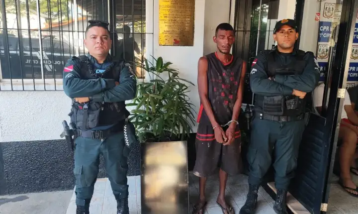 Homem é preso com TV roubada após tentar enganar a polícia em Rondon do Pará