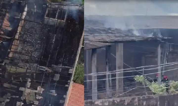 Incêndio destrói 9 casas de vila em Altamira