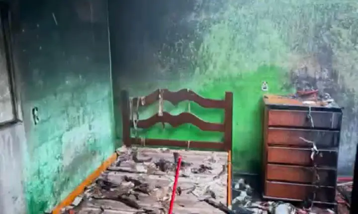 Incêndio em residência mobiliza policiais e população em Goianésia do Pará