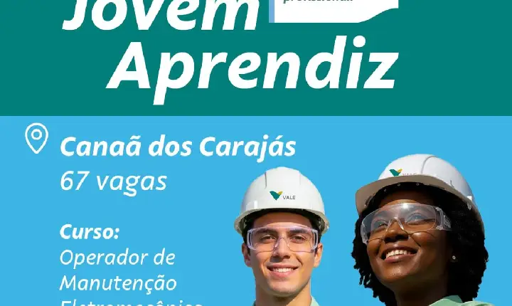 Inscrições abertas para programa Jovem Aprendiz da Vale Metais Básicos