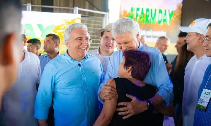 Laurez recebe Caiado em agenda com o agronegócio no Tocantins