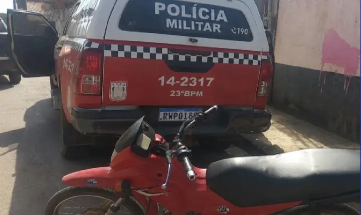 Motocicleta roubada é recuperada pela PM em Parauapebas