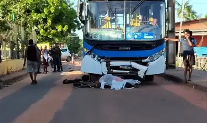 Motociclista morre em grave acidente com ônibus em Santarém