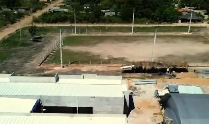 Obras da nova creche e do campo da Pista Branca avançam em Bannach