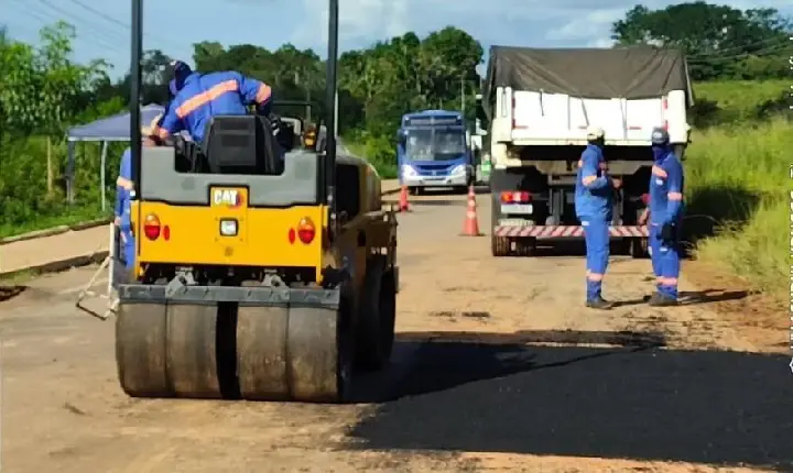 Parceria entre Godoy e Hana garante recapeamento na PA-268 em Itupiranga