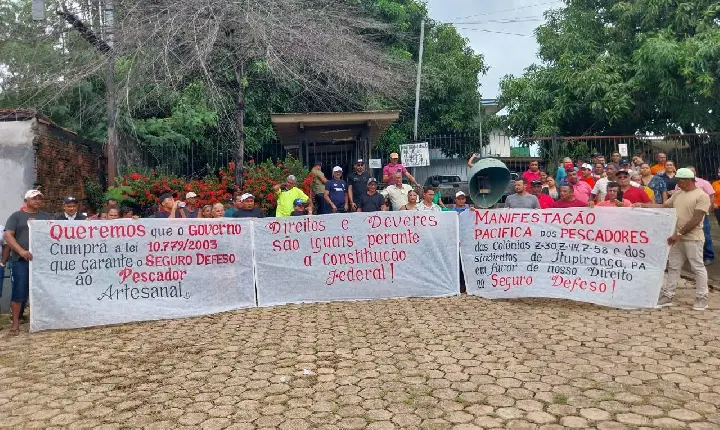 Pescadores de Marabá protestam contra atraso no Seguro-Defeso