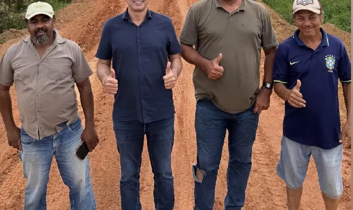 Prefeitura acompanha recuperação de estrada que liga Bannach às comunidades Campinho e Fogão