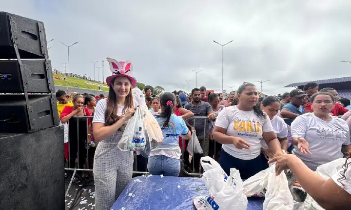 Prefeitura de Breu Branco distribui ovos de Páscoa e toneladas de peixe à população