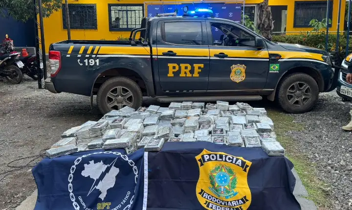 PRF apreende 1 tonelada de cocaína na BR-155, em Marabá