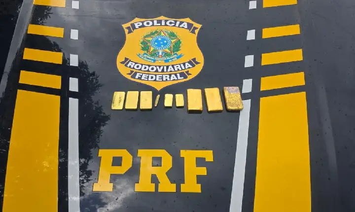 PRF apreende 3 kg de ouro na BR-155, em Eldorado do Carajás