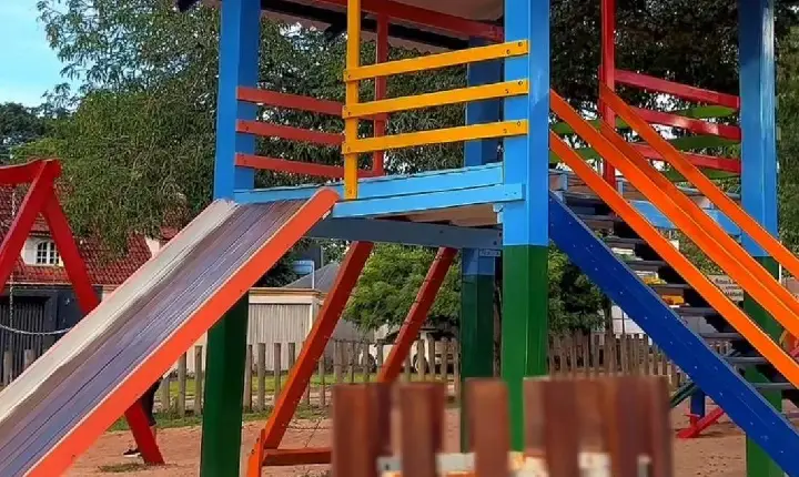 Repaginada: confira como ficou a revitalização da pracinha da Av. Brasil, em Redenção