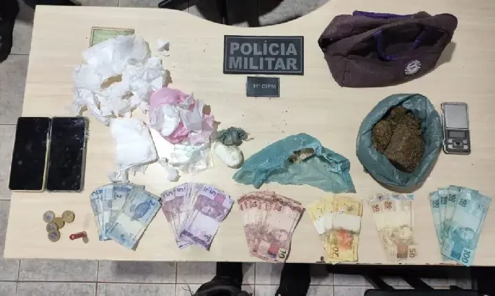 Rondon do Pará: operação da PM prende três suspeitos e apreende drogas, munição e dinheiro