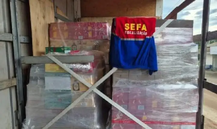 SEFA apreende gasolina, diesel e 4,5 mil garrafas de bebidas alcoólicas em Juruti e São Geraldo do Araguaia