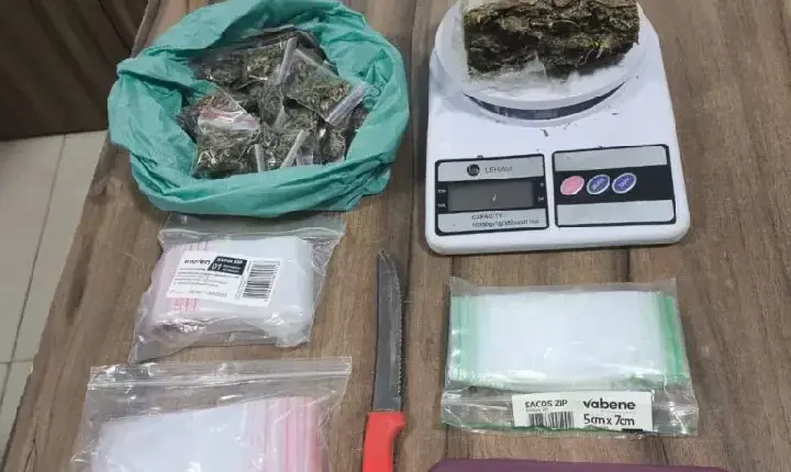 Suspeito é detido por tráfico de drogas com porções de maconha em Parauapebas