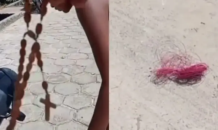 Terço evita que motociclista sofra ferimento grave por linha de pipa em São Miguel do Guamá