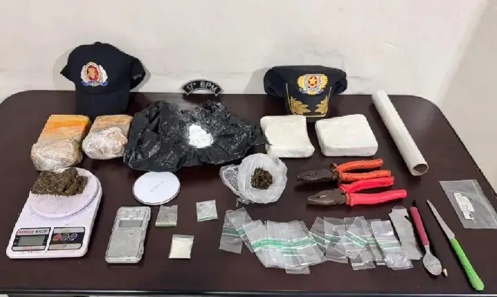 Tocantins: Suspeito de tráfico é preso após tentar fugir com mais de 1 kg de drogas