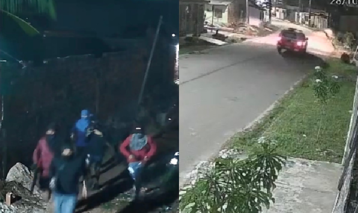 Viatura da PM é metralhada por bandidos durante emboscada em Ananindeua
