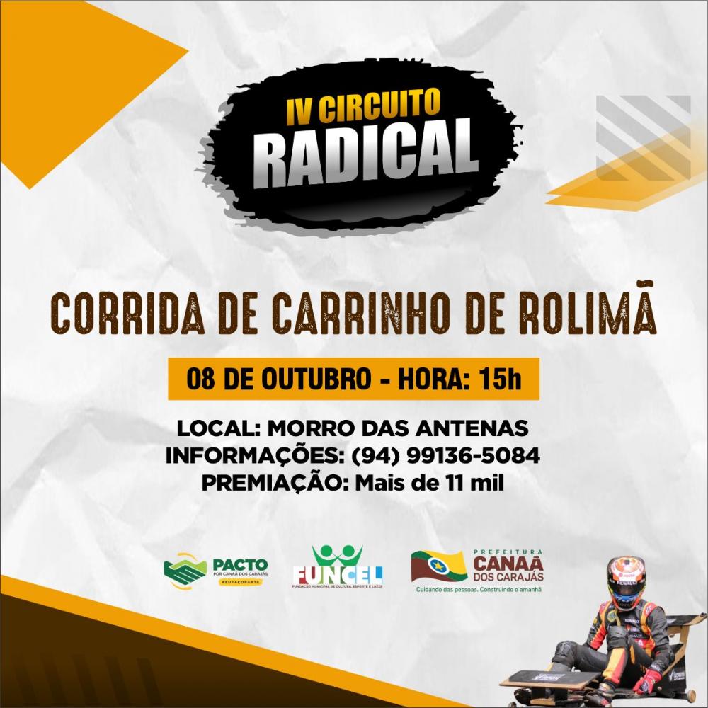Corrida de Carrinho de Rolimã acontece neste domingo (8) em Canaã