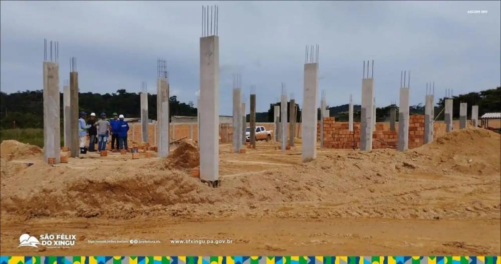 São Félix do Xingu: iniciadas obras de escola de ensino médio na Vila Taboca