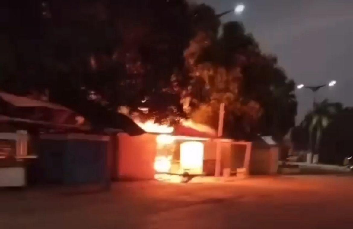 Barraca de trabalhadores é atingida por incêndio em Ipixuna do Pará