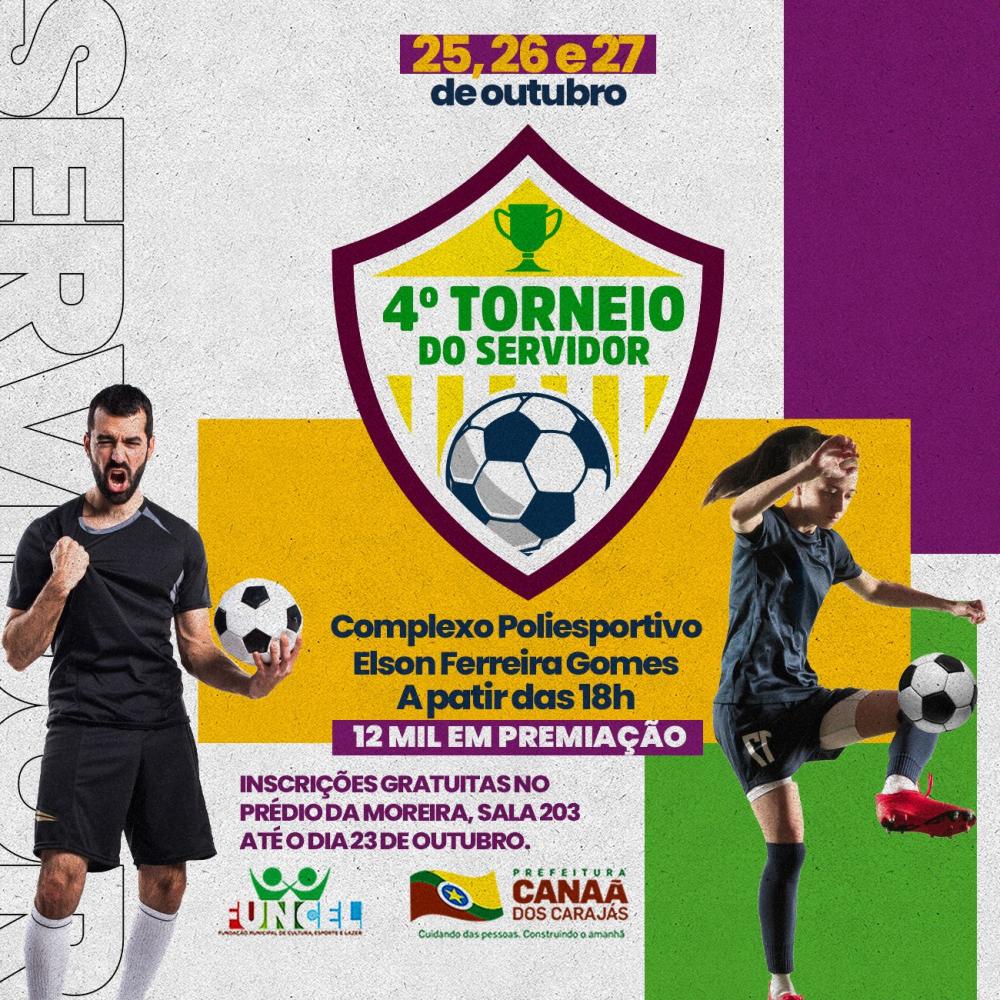 Inscrições Abertas para o 4º Torneio do Servidor - Edição Masculina e Feminina