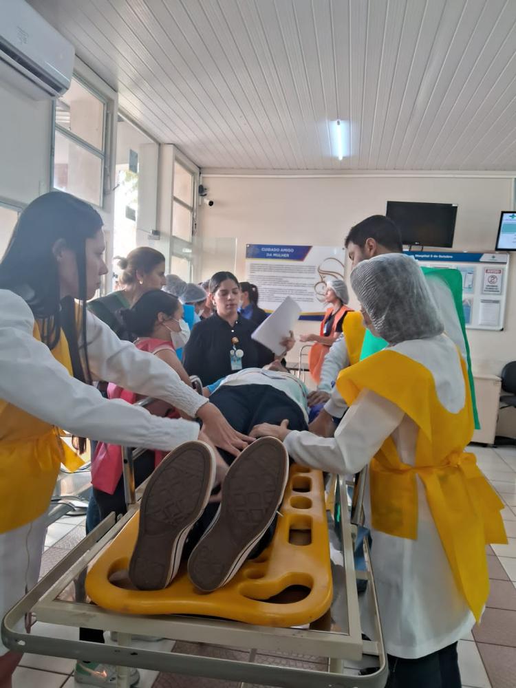 Hospital Cinco de Outubro promove 1º Treinamento de Atendimento a Catástrofe