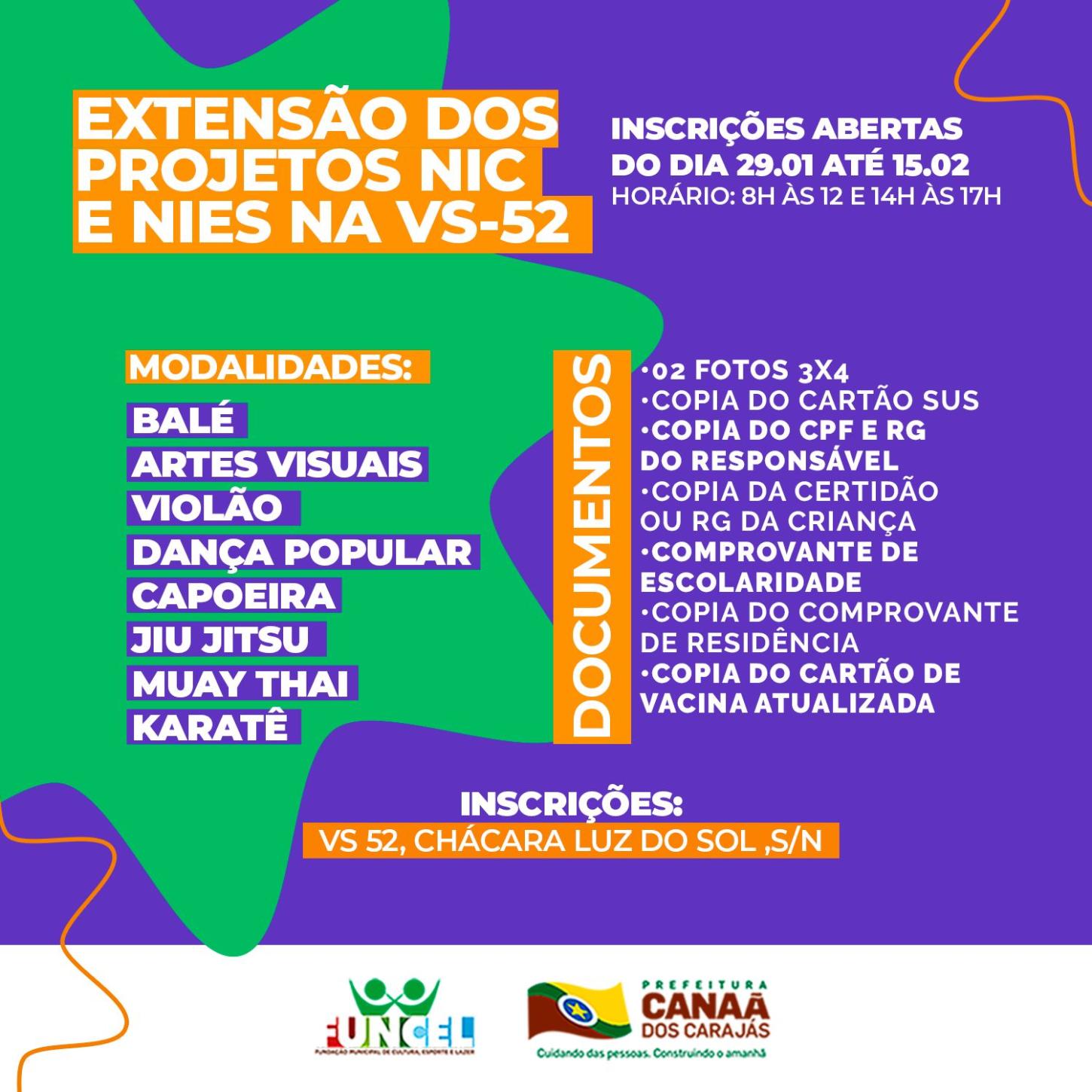 Fazendinha Funcel: Inscrições abertas a partir do próximo dia 29  na VS-52
