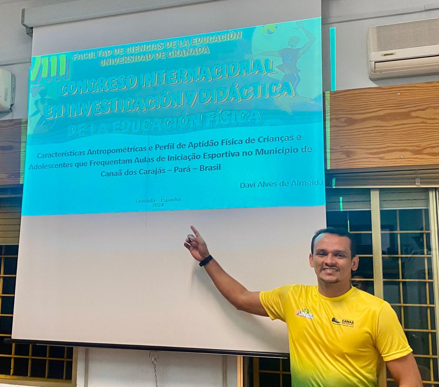 Professor de Canaã é destaque em Congresso Internacional de Educação Física