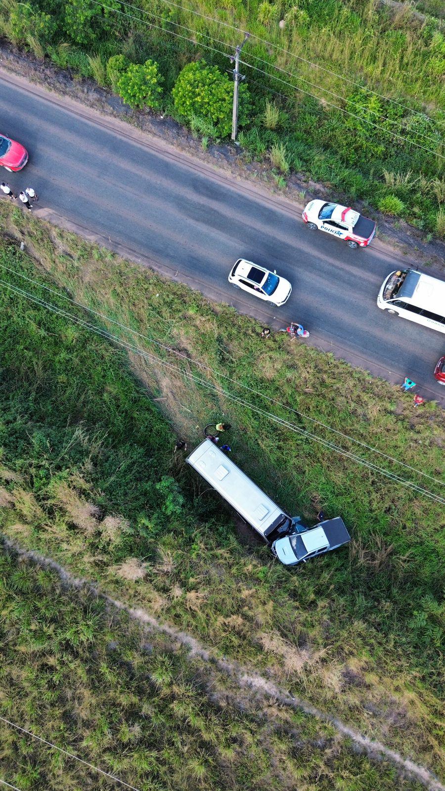 BR 155: Acidente com ônibus escolar quase termina em tragédia no Km 265