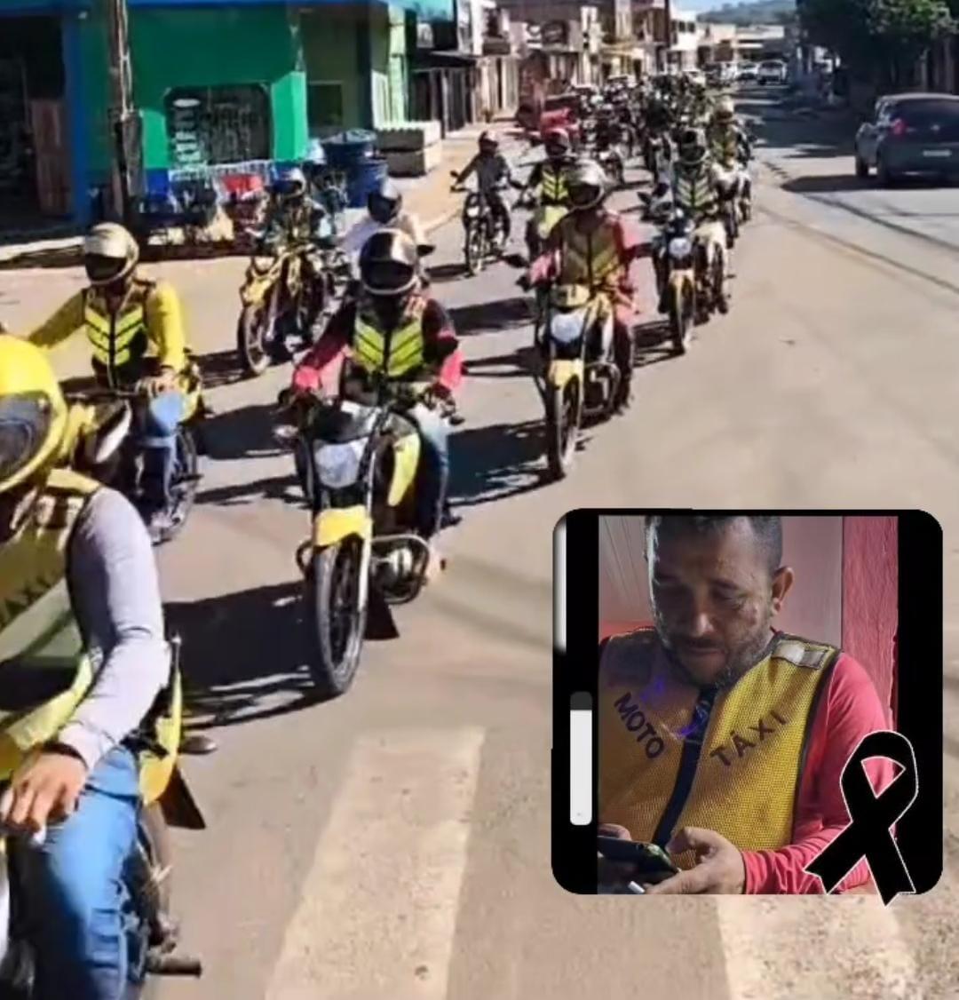 Parauapebas: Mototaxistas prestam homenagem à colega vítima de acidente