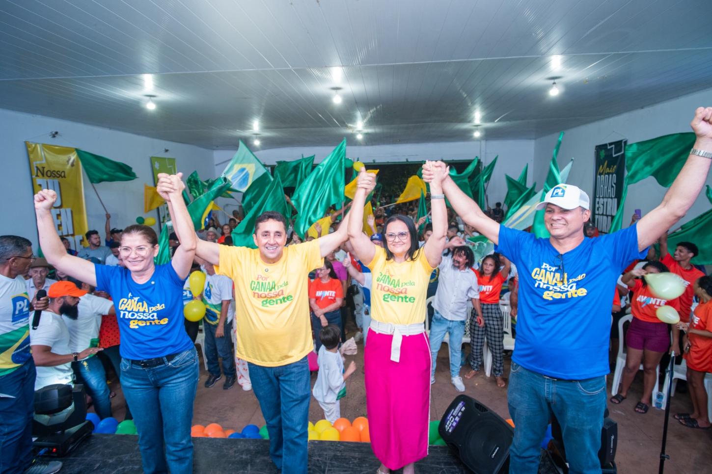 Canaã: Convenção Municipal do PL oficializa candidatura de Jeová Andrade e Leia Sampaio