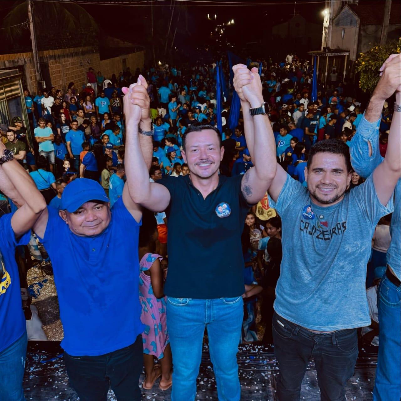 Eleições de Itupiranga: Primeiro comício de Wagno Godoy e Samuel Nunes reúne mais de 2 mil pessoas em Cajazeiras 