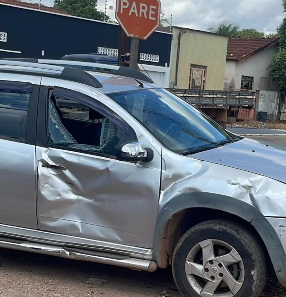 Em Redenção, motociclista é arremessado durante acidente no bairro Vila Paulista
