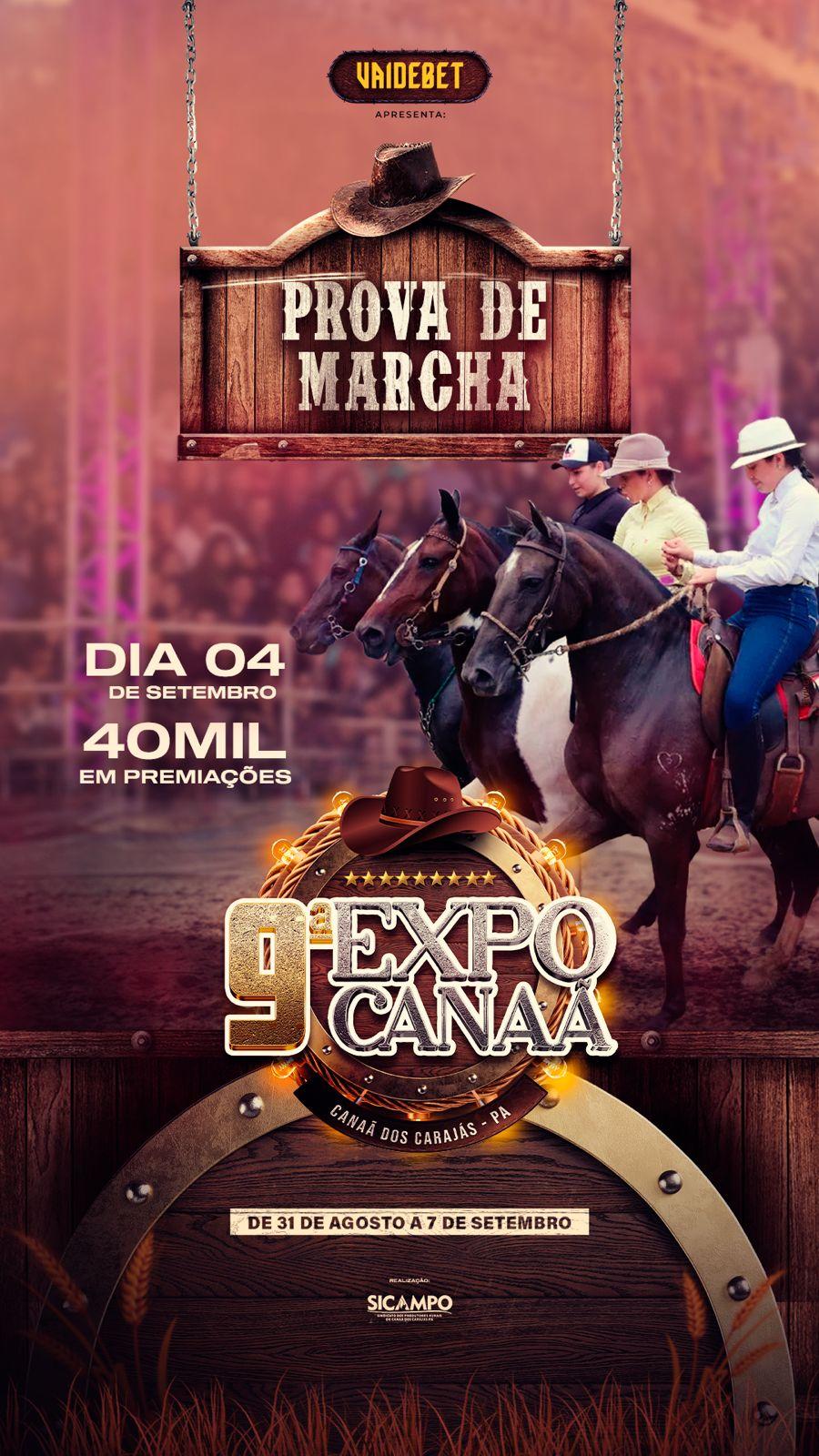 Rodeio, prova de marcha e de três tambores; veja calendário de competições da arena da 9ª ExpoCanaã