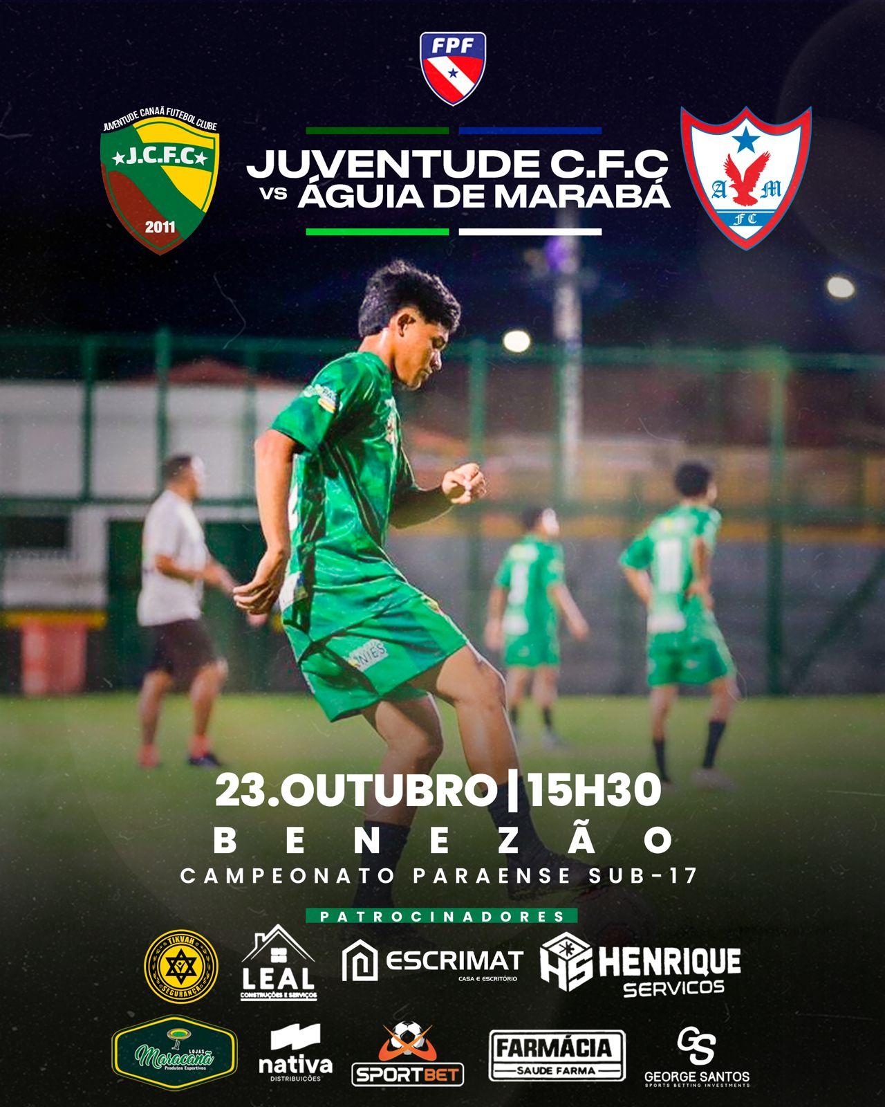 Juventude Canaã Futebol Clube estreia no Campeonato Paraense Sub-17 nesta quarta (23)